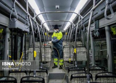 اتوبوس های بیرجند هرشب ضدعفونی می شوند