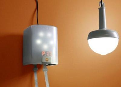 لامپی که با دست شارژ می گردد