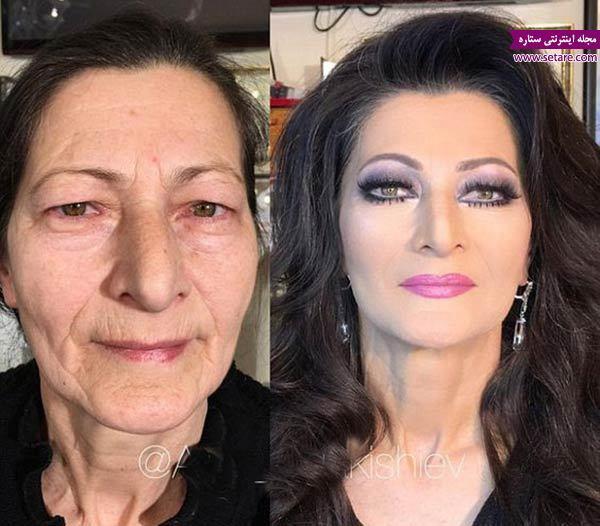 تغییرات شگفت انگیز چهره با آرایش صورت حرفه ای تغییرات شگفت انگیز چهره با آرایش صورت حرفه ای