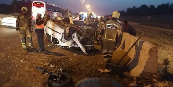 حادثه مرگبار رانندگی در اتوبان پاسداران تبریز