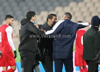 (عکس) جنجال هاشمی نسب در سرانجام ملاقات پرسپولیس و فولاد