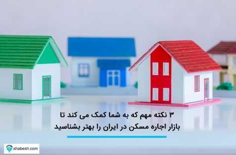 3 نکته اساسی و مهم که به شما یاری می نماید تا بازار اجاره مسکن در ایران را بهتر بشناسید