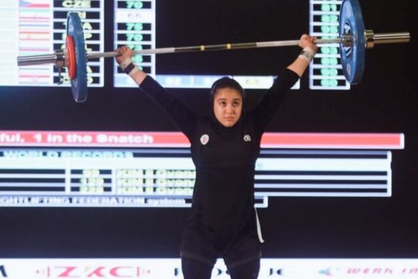 وزنه برداری نوجوانان جهان ، غزاله حسینی در دو ضرب برنز گرفت